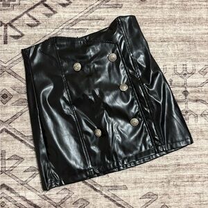 Pleather Skirt